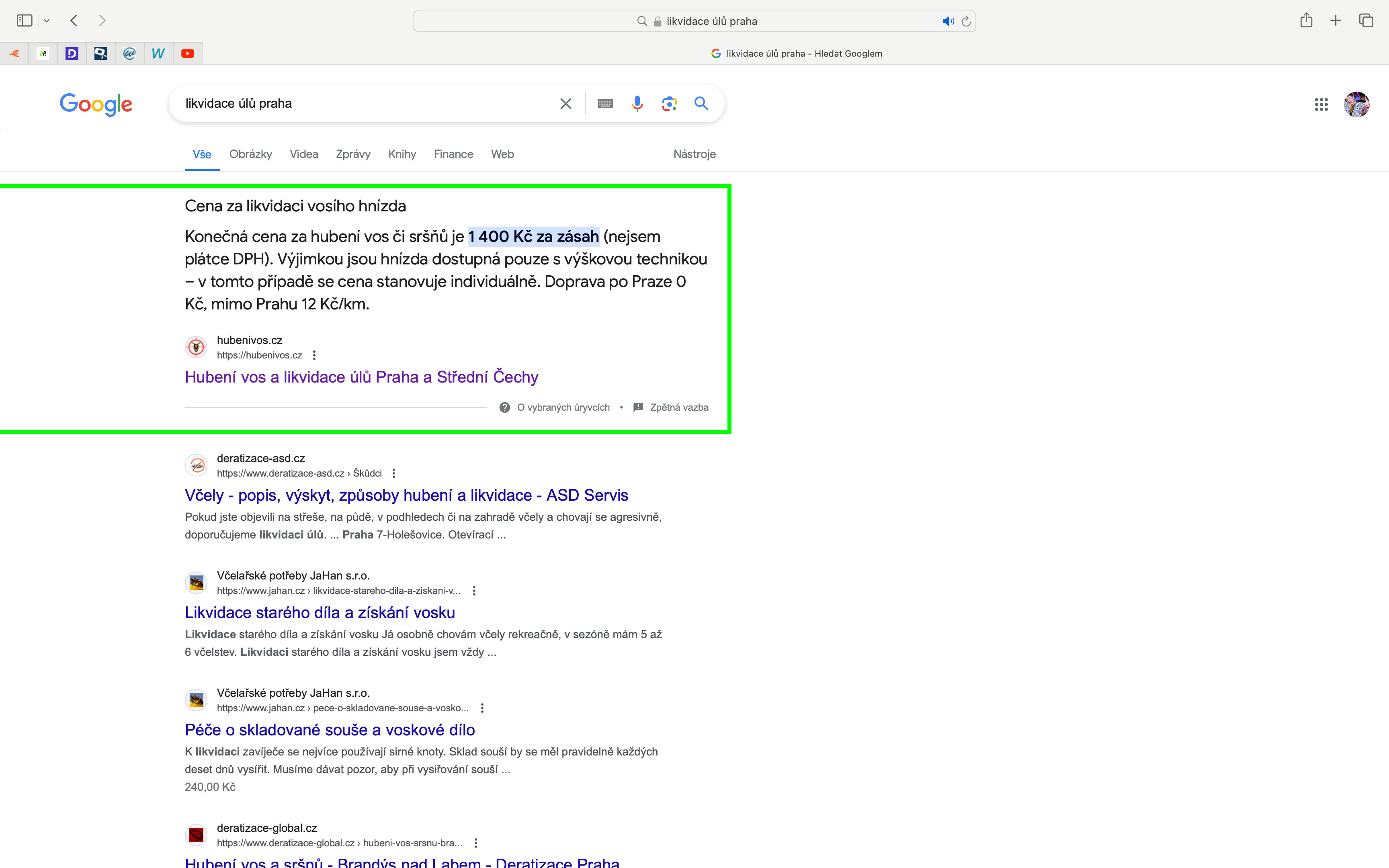 SEO optimalizace pro DDD služby Jech - hubenivos.cz