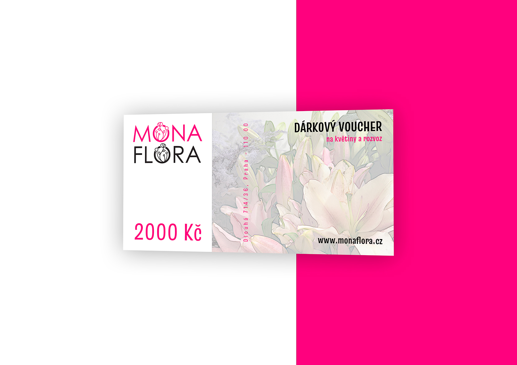 Tvorba voucheru pro Mona Flora